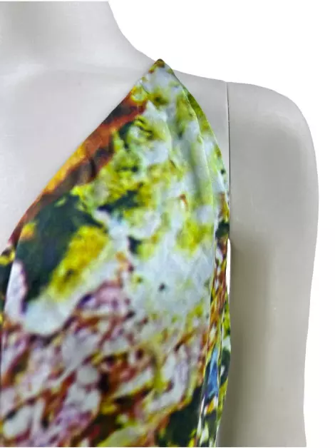 Vestido Tufi Duek Seda Estampada