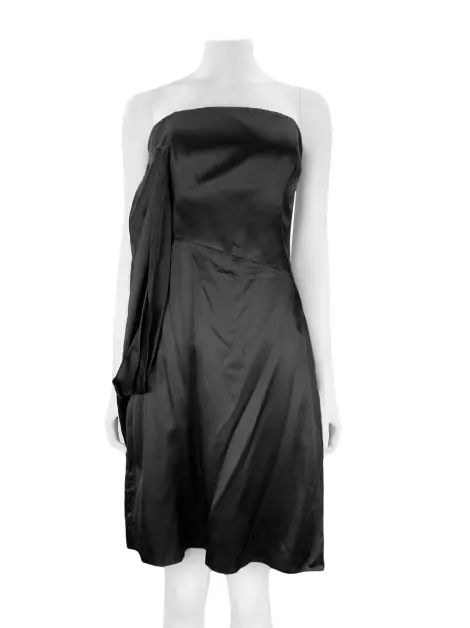 Vestido Tufi Duek Seda Preta