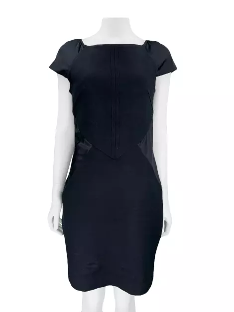 Vestido Tufi Duek Tecido Preto
