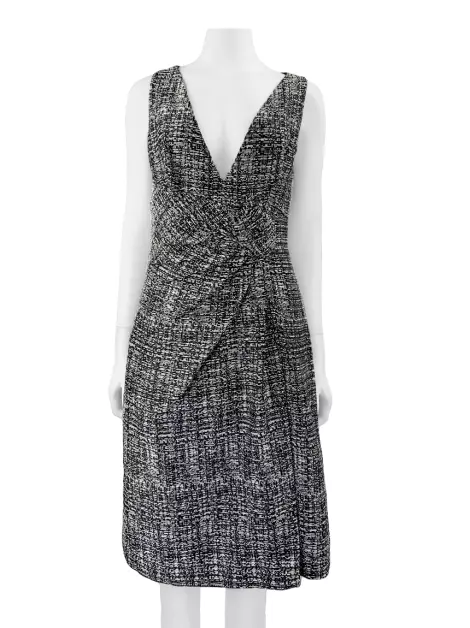 Vestido Valentino Texturizado Bicolor