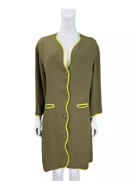 Vestido Vanda Jacintho Curto Verde