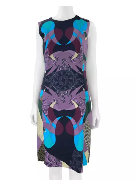 Vestido Versace Collection Curto Estampado