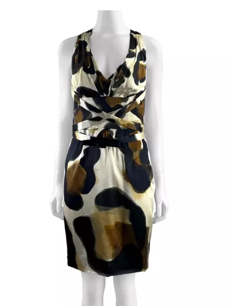 Vestido Versace Seda Estampado