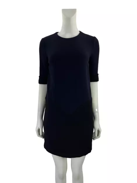 Vestido Victoria Beckham Lã Bicolor