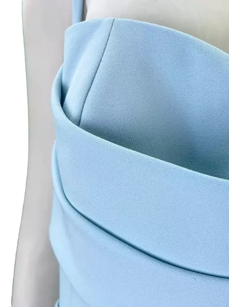 Vestido Vitor Zerbinato Longo Azul Claro
