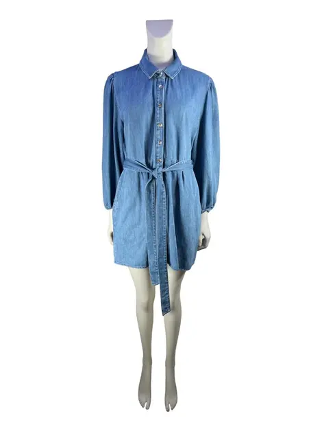 Vestido Zara Jeans Azul