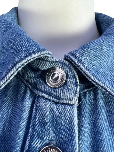Vestido Zara Jeans Azul