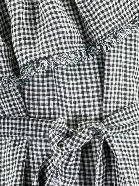 Vestido Zimmermann Curto Xadrez