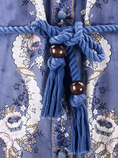 Vestido Zimmermann Linho Estampado