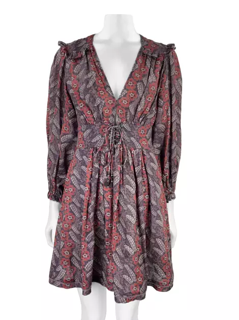 Vestido Zimmermann Linho Floral