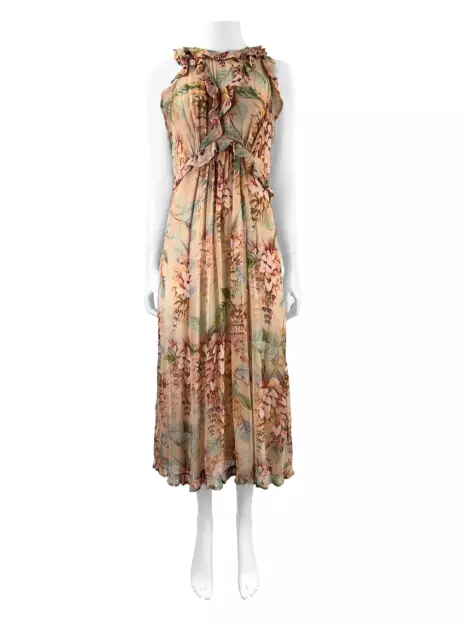 Vestido Zimmermann Longo Florido
