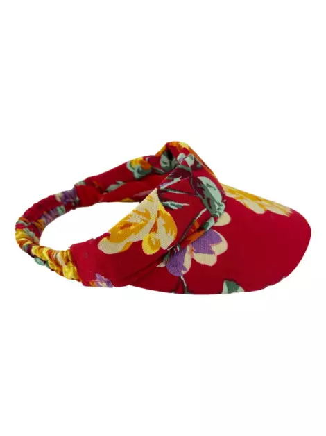 Viseira Kenzo Floral Vermelha