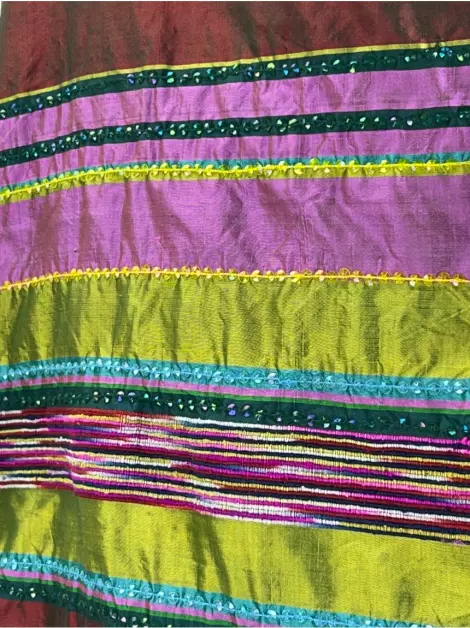 Xale Etro Sequin Seda Colorido