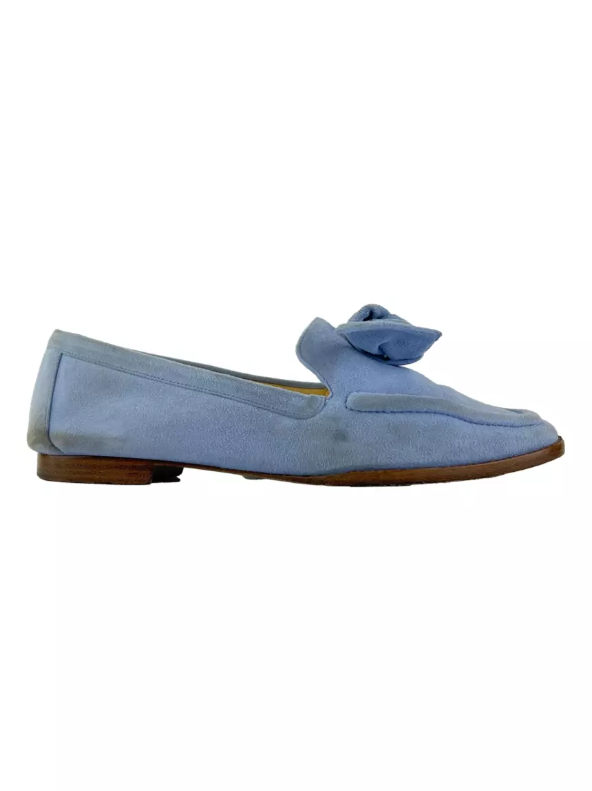 Mocassim Alexandre Birman Laço Azul - JQV126 Original | Etiqueta Única