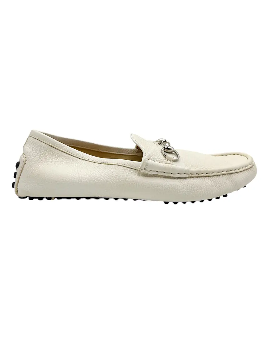 Mocassim Gucci Horsebit Branco - COSZ15 Original | Etiqueta Única