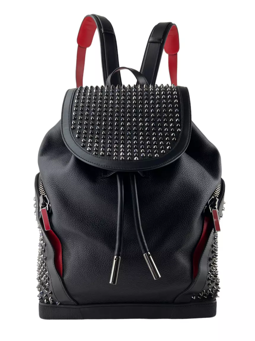 Mochila Christian Louboutin Explorafunk Spikes Preto - CFWR37