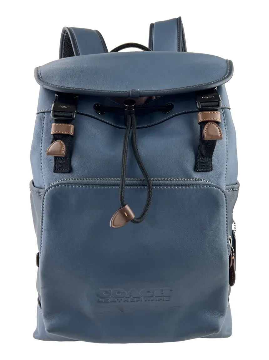 レ*チ様 M SP UN COACH Mochila Coach League Flap Azul - CJGP10 Original | Etiqueta Única