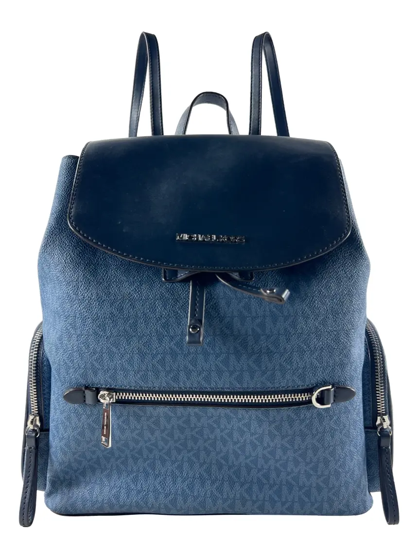 Mochila Michael Kors Jet Set MK Azul - CHWJ17 Original | Etiqueta