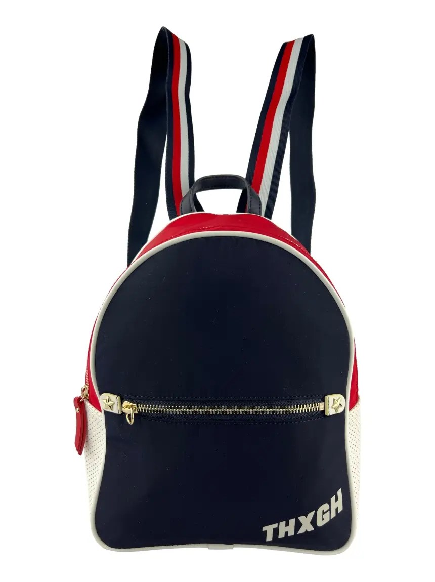 Mochila Tommy Hilfiger Nylon Tricolor CKTK8 Original Etiqueta