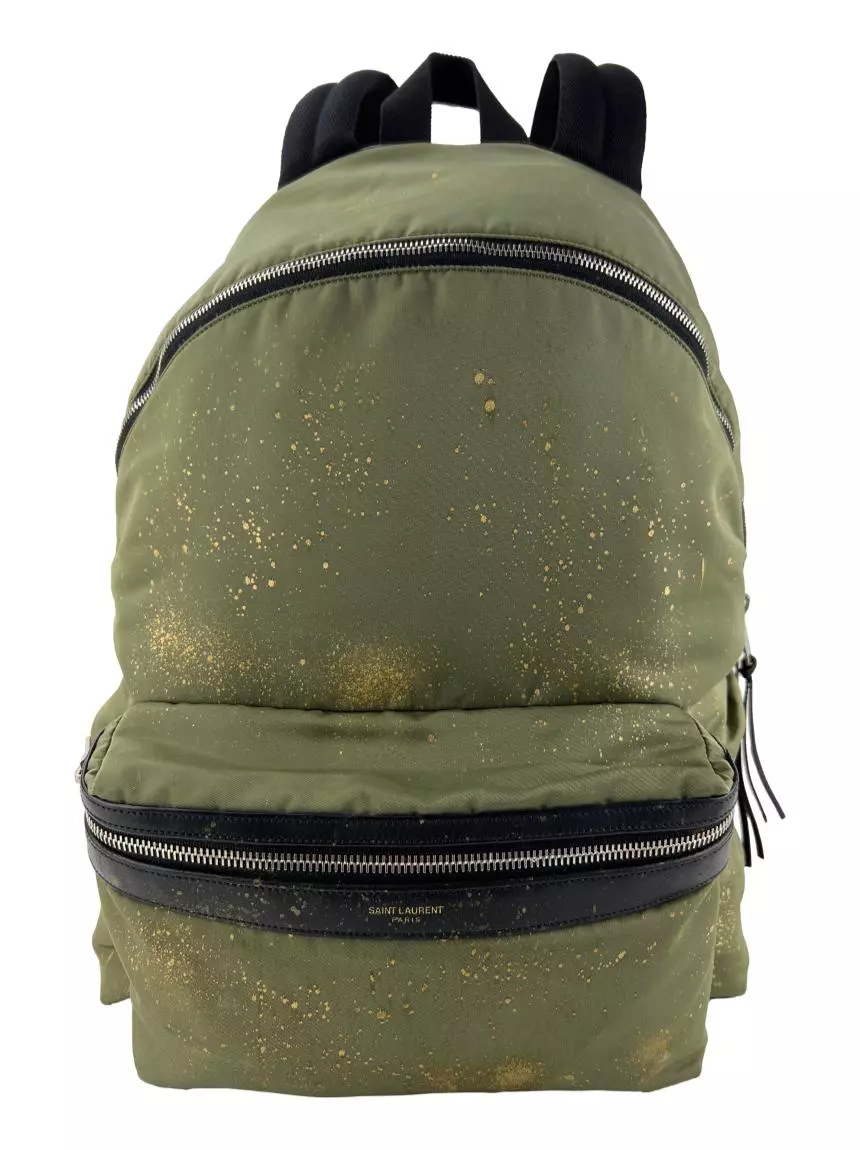 Mochila Yves Saint Laurent Hunting Backpack Nylon Verde Original