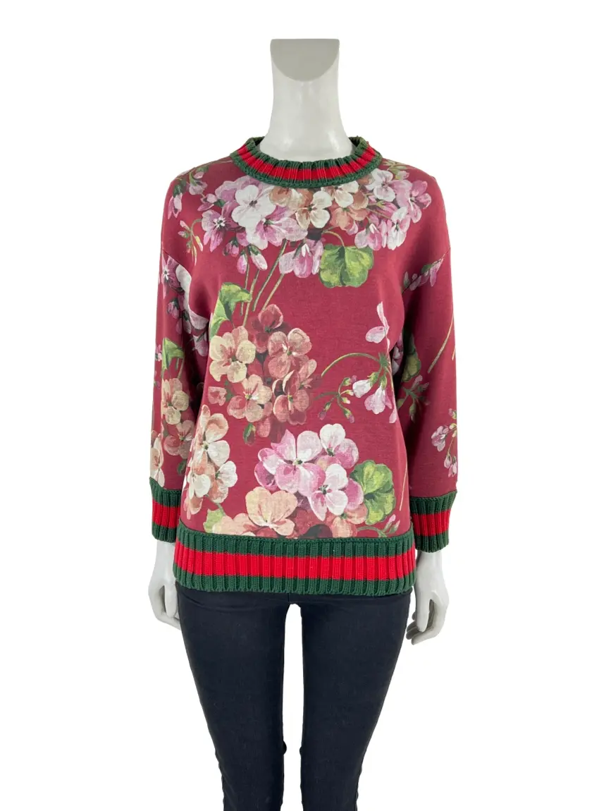 Moletom Gucci Tecido Estampado Floral BSP9 Original Etiqueta Única