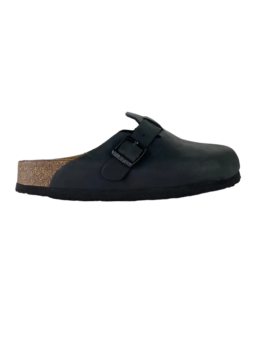 Mule Birkenstock Boston Preto - QUK55 Original | Etiqueta Única