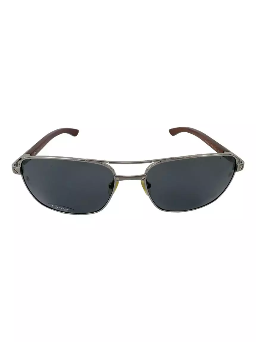 culos de Sol Cartier 135b Wood Cinza Original CDOR4 Etiqueta