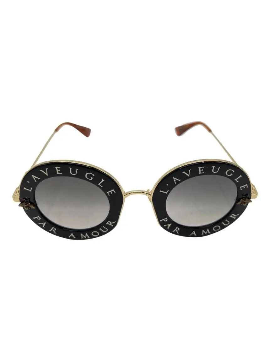 Óculos de Sol Gucci L'Aveugle Par Amour Preto - CWFM14 Original