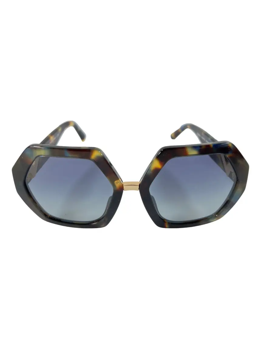 Óculos de Sol Valentino Oversized Hexagon VA4053 Tortorise 