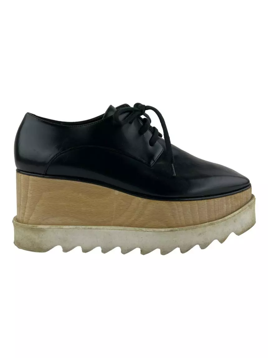 Sapato Stella McCartney Original Elyse Flatform Preto Feminino