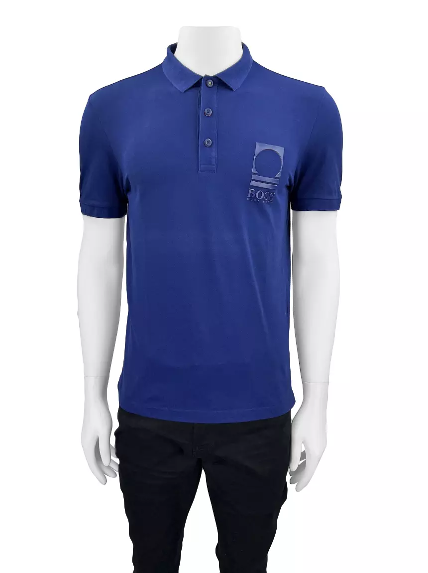 Polo hugo boss azul hot sale