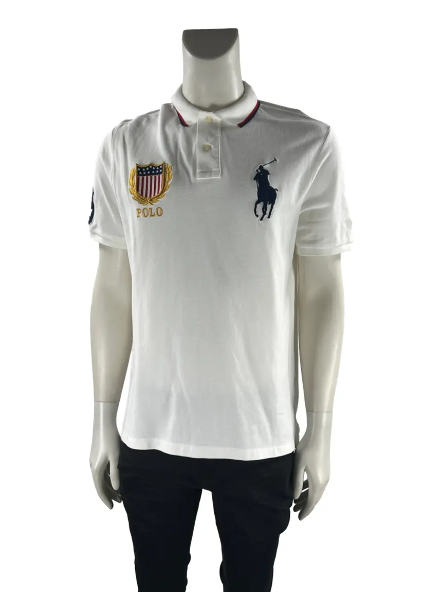 Polo Polo Ralph Lauren Classic Fit Branca - COFF124 Original