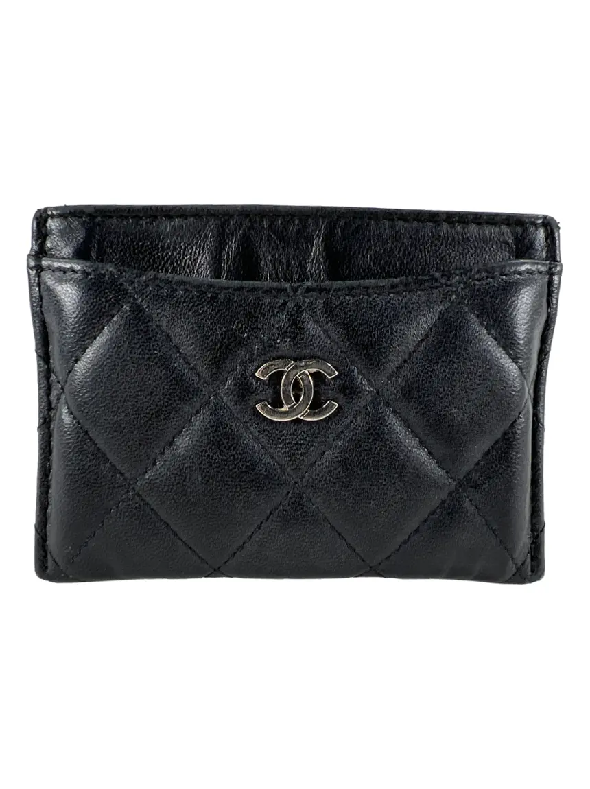 Porta Cartões Chanel CC Preto - CXFS1 Original | Etiqueta Única