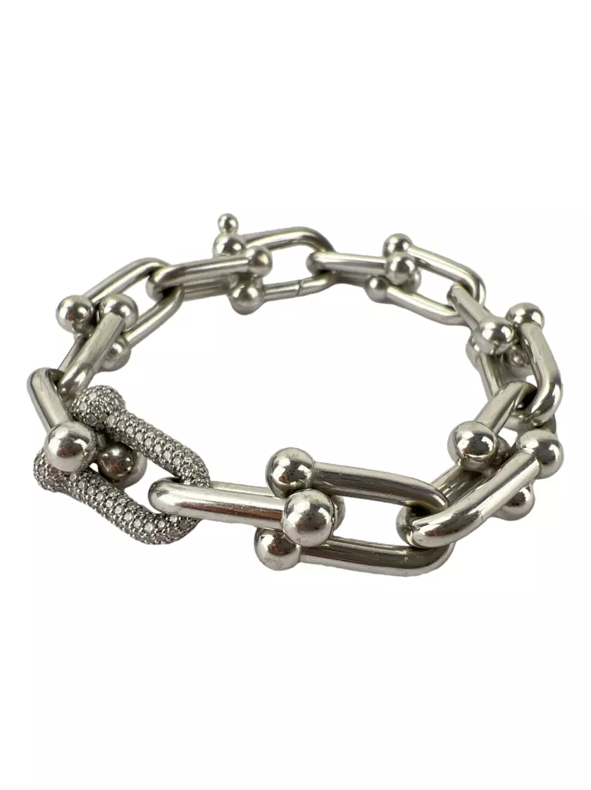 【h-318791130】Tiffany & Co. Pulseira Tiffany & Co Hardwear Elos Ouro e Diamante - AGF408