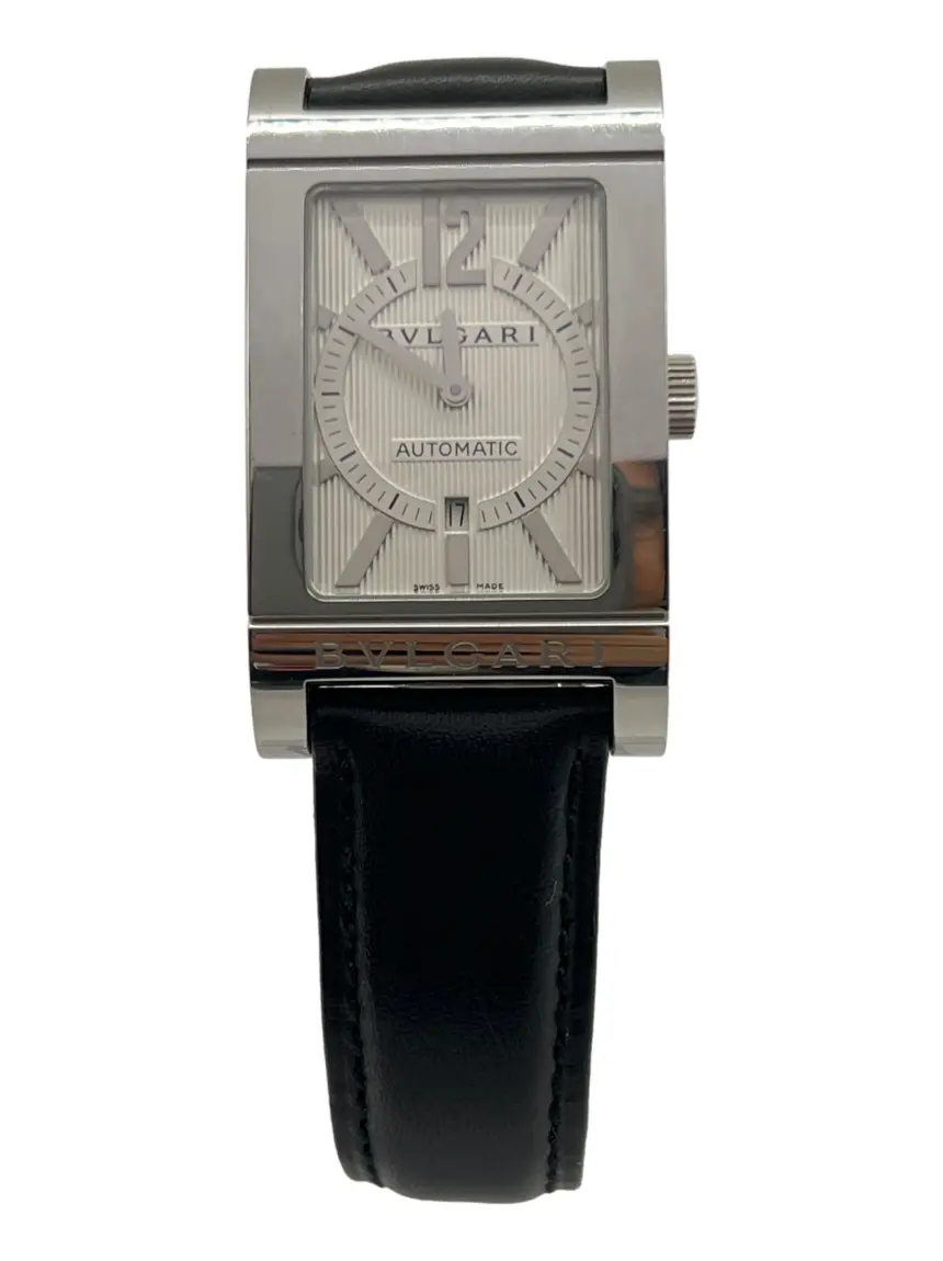 Relógio Bulgari Rettangolo RT45S Automatic Preto - CDZT13 Original