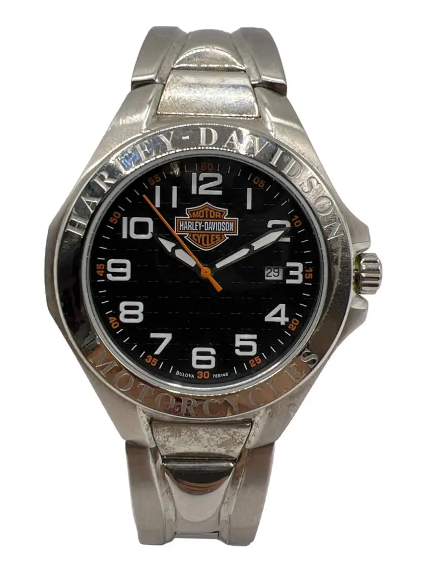 Relógio Bulova x Harley Davidson Prateado - CPQR46 Original