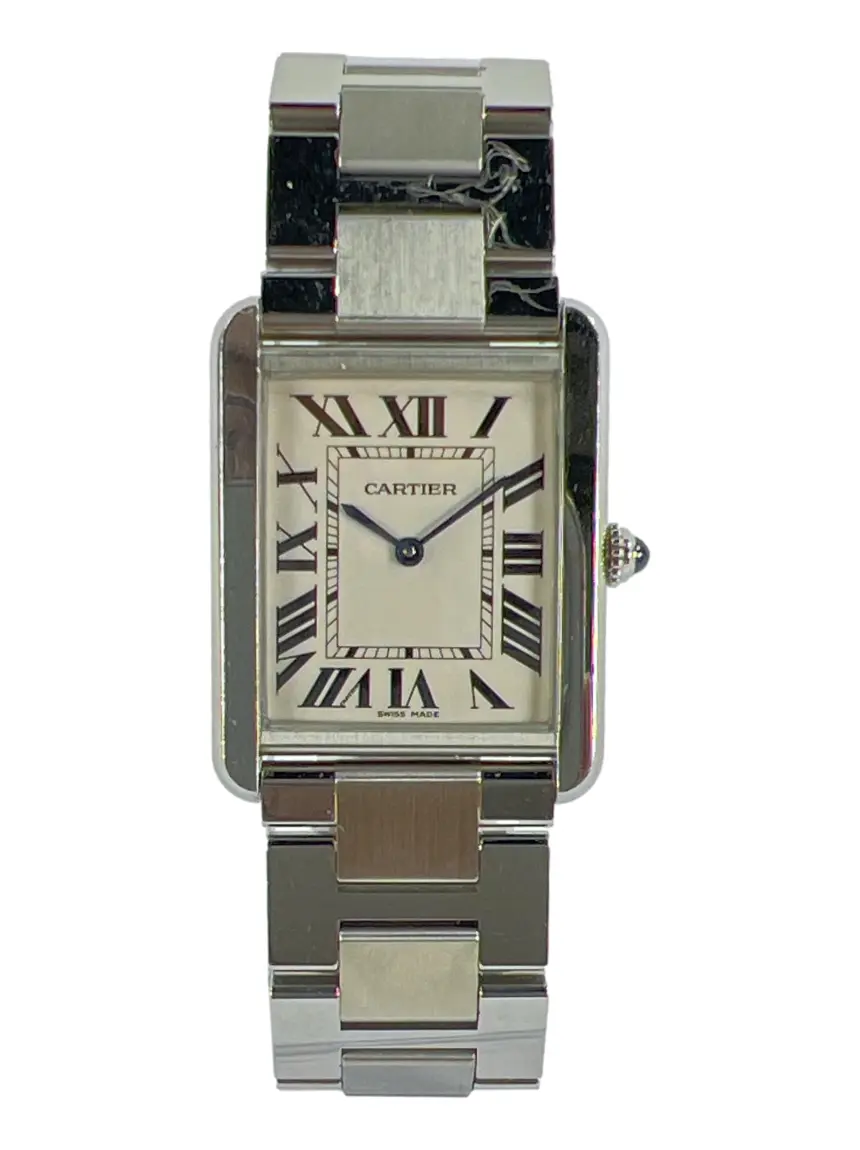 Relógio Cartier Quartzo Tank Solo 27mm Prateado - CNXS7 Original