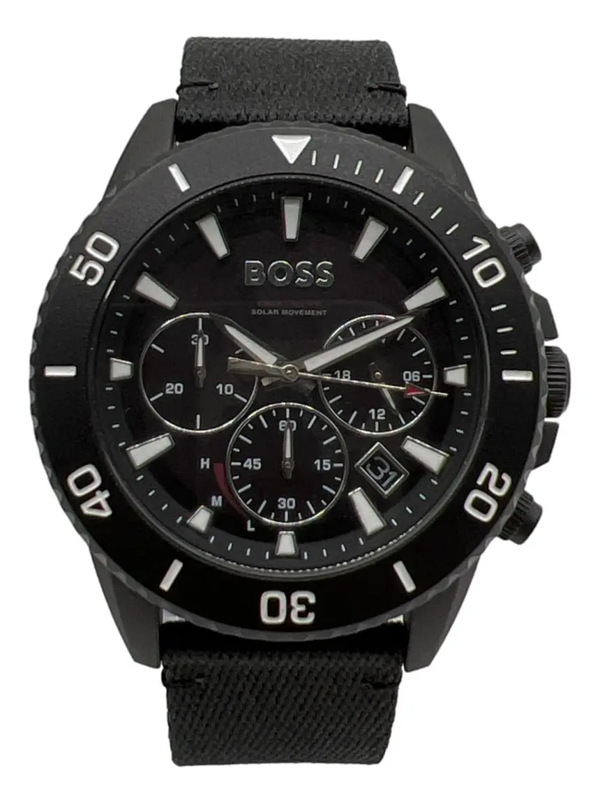Relógio Hugo Boss Ocean Preto - CNKB15 Original | Etiqueta Única