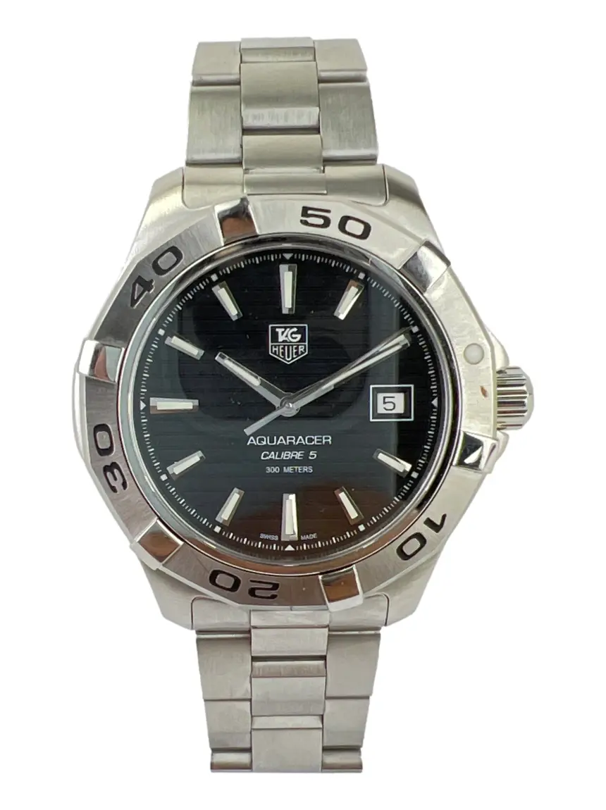 Relógio Tag Heuer Automático Aquaracer Calibre 5 42MM Prateado