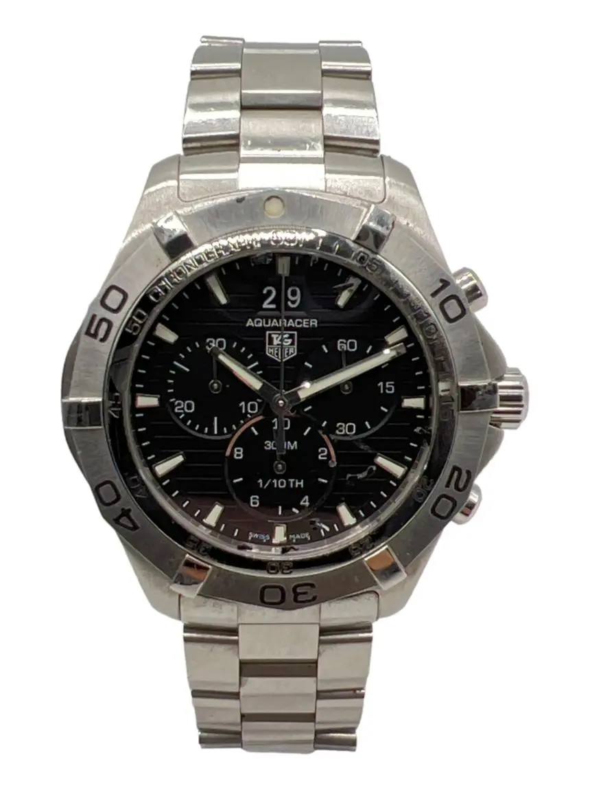 Relógio Tag Heuer Quartzo Aquaracer 300M 44mm Prateado - CWCZ5