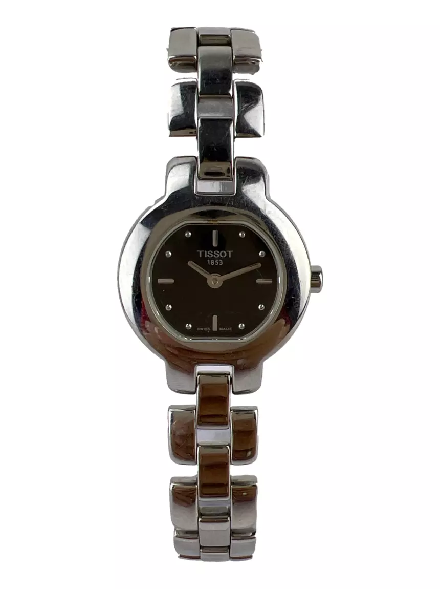 Rel gio Tissot G330 Quartzo Prateado Original CEVE6 Etiqueta