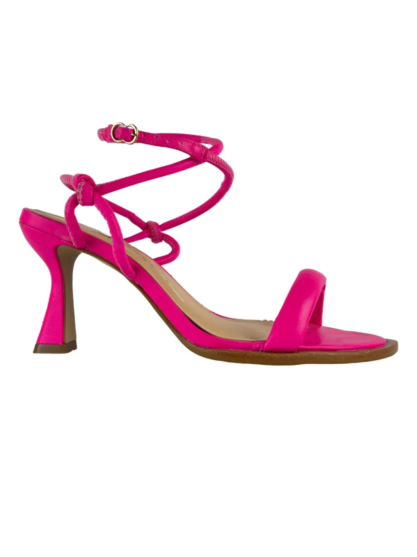 PINK1512４点 Sandália Luiza Barcelos Couro Rosa - CTK457 Original | Etiqueta Única