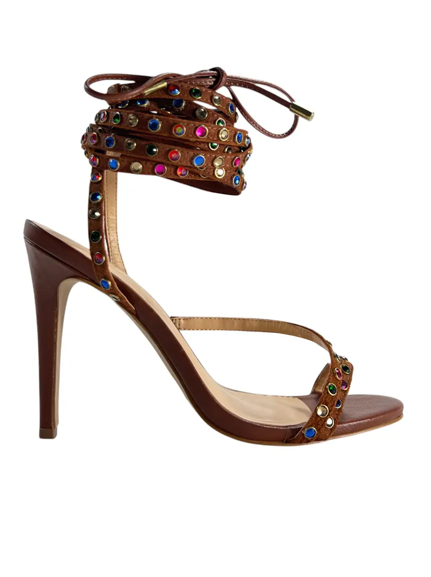 Banana2点 Sandália Luiza Barcelos Tiras Multicolor - CVPN52 Original