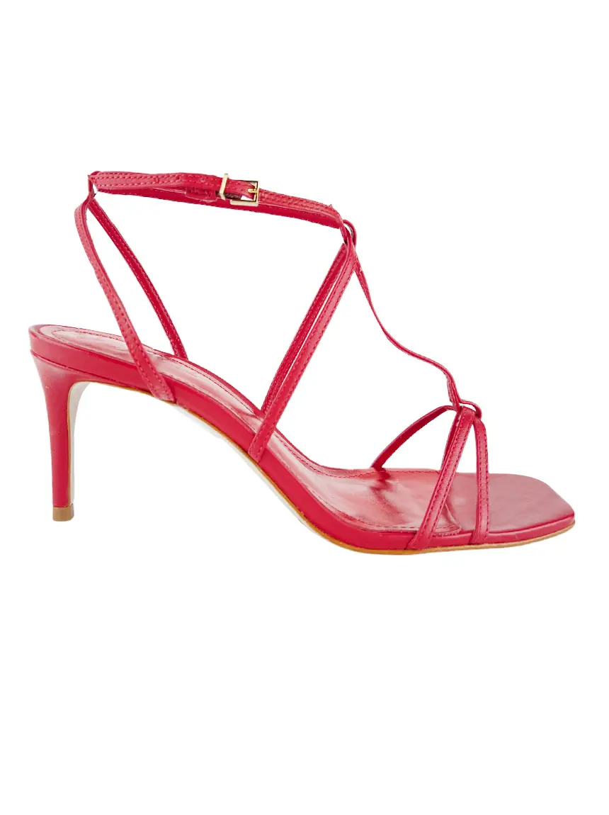 なみ Sandália Schutz Adriana Vermelho - NAN120 Original | Etiqueta Única