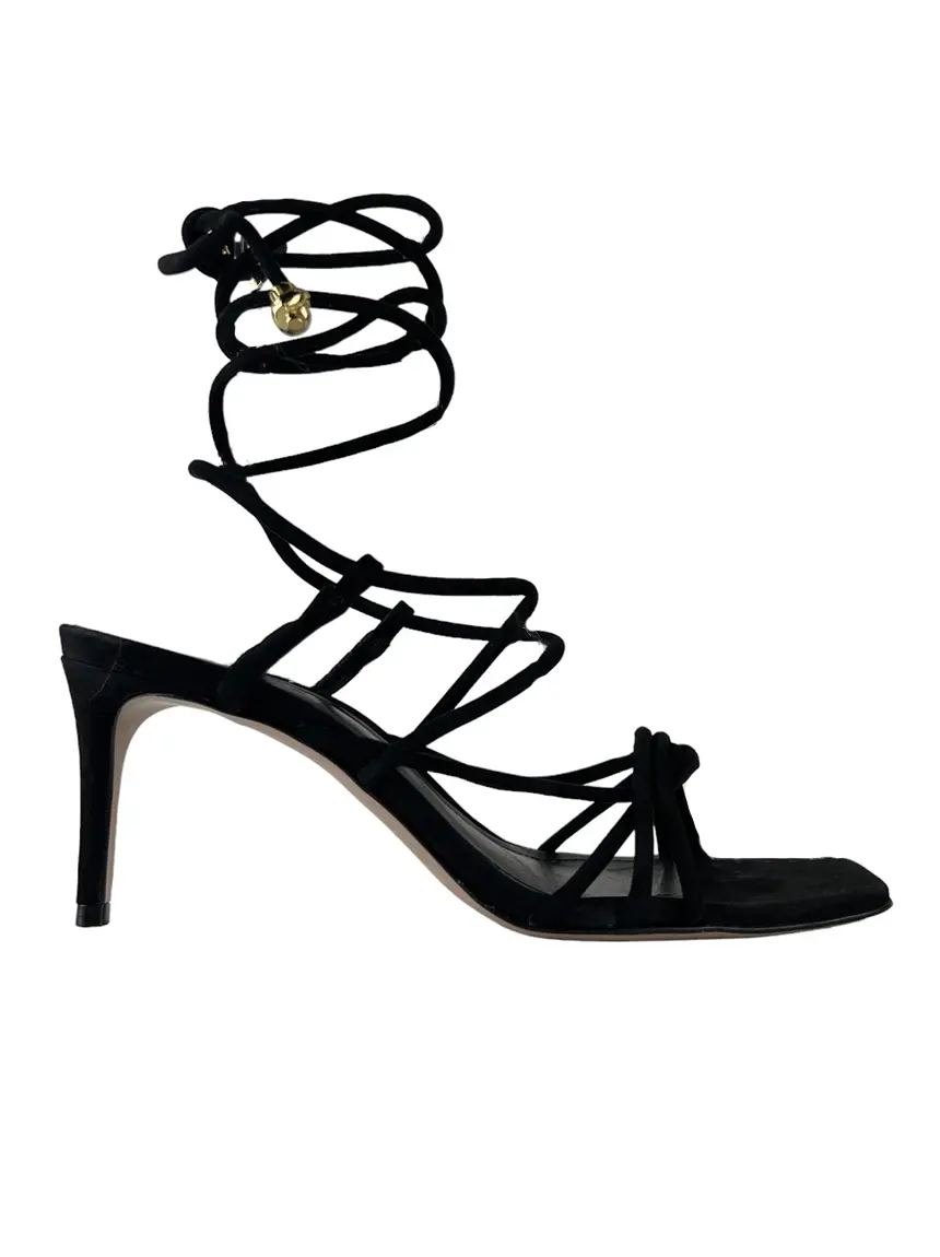 Sandália Schutz Trançada Preta - CHZJ225 Original | Etiqueta Única