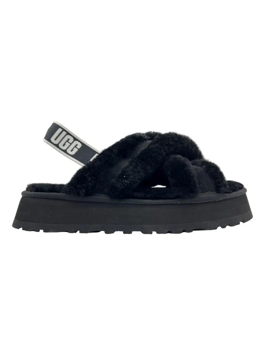 Sandália UGG Disco Cross Slide Preto - CDWS108 Original | Etiqueta