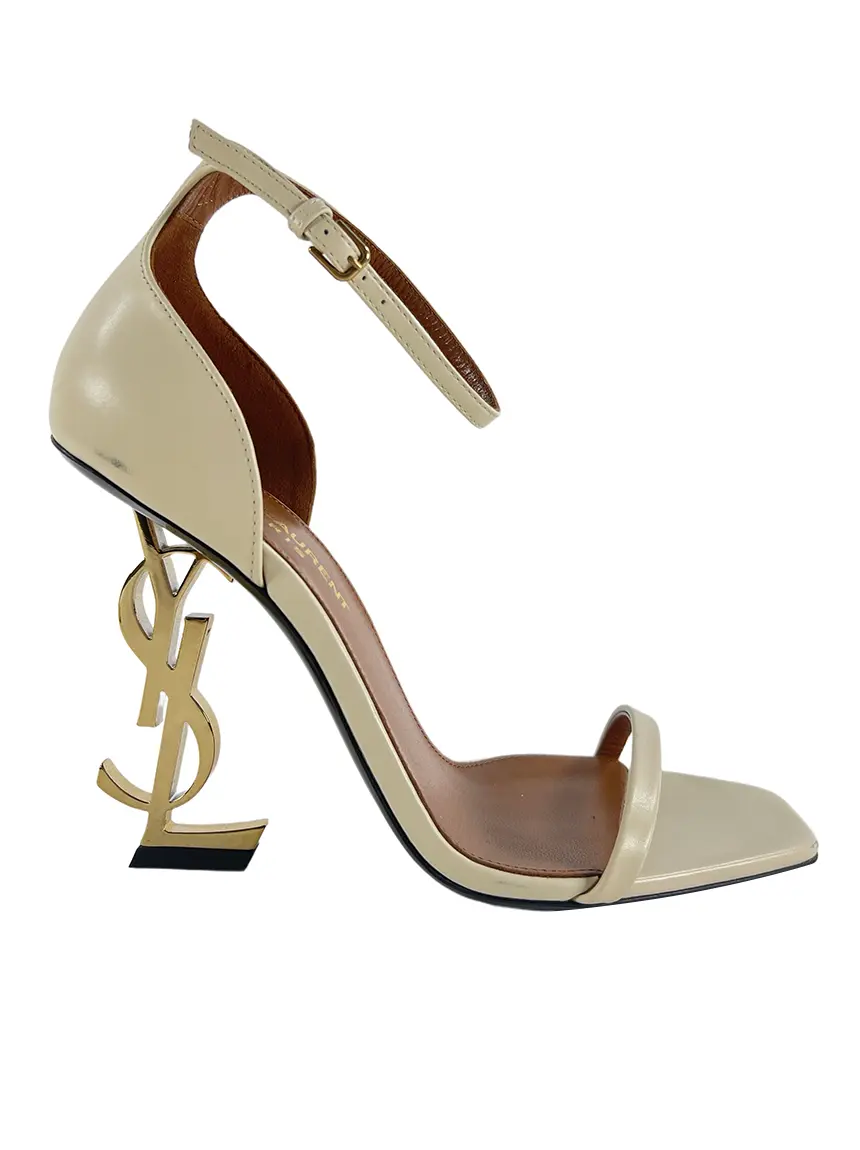 Yves Saint Laurent ガウン Sandália Yves Saint Laurent Opyum Real Beige - CFJA23 Original