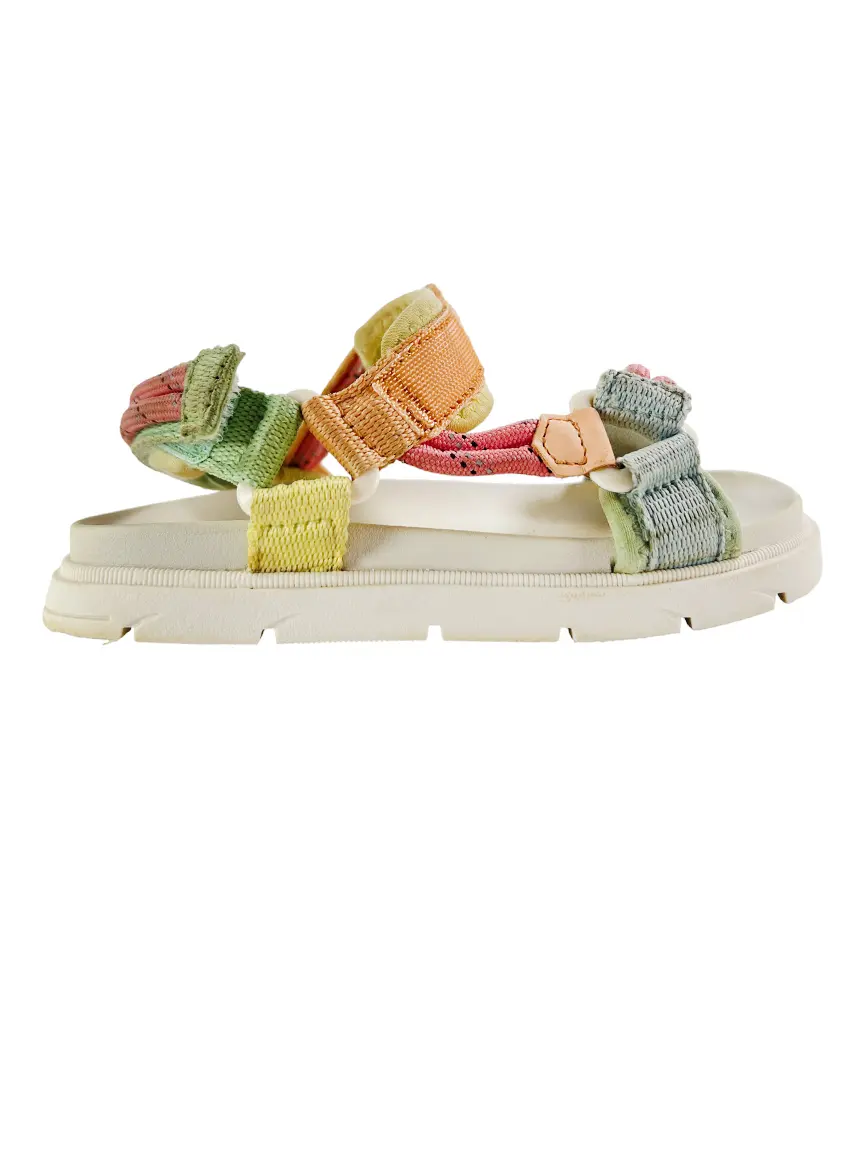 Sandália Zara Tiras Multicolor - TNR322 Original | Etiqueta Única Sandália Zara Tiras Multicolor - TNR322 Original | Etiqueta Única