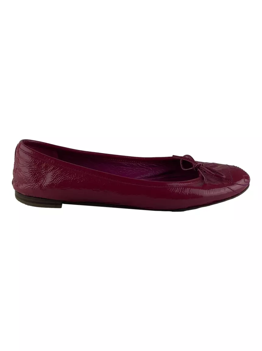 Sapatilha Gucci Interlocking G Bow Ballet Flats Magenta - CDKN4 Original |  Etiqueta nica