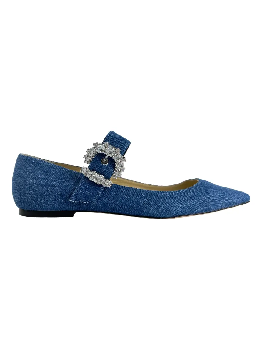 Sapatilha Jimmy Choo Mary Jane Denim - J605 Original | Etiqueta Única